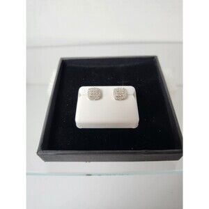 925 Sterling Silver 0.50 Ctw Moissanite Screw Back Earrings